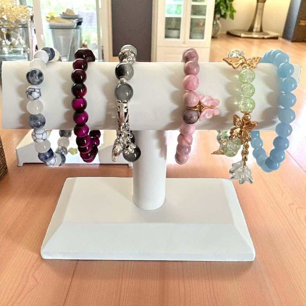 Stretch Beaded Bracelets-Lot of 6-Multicolor-Assorted Bead Types